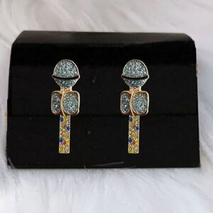 "Drop The Mic" Earrings BRAND NEW WITH TAGS